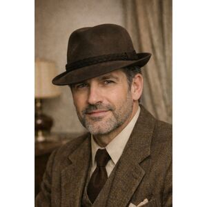 Vintage Artel Beaver Fur Felt Fedora Hat 7 1/8 Gene Morphis Jack Seidner